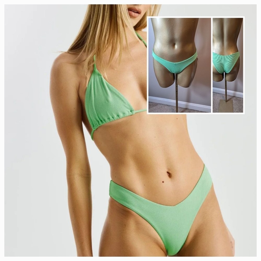Year Of Our Green Watermelon Jess V Shaped Bikini Bottoms
